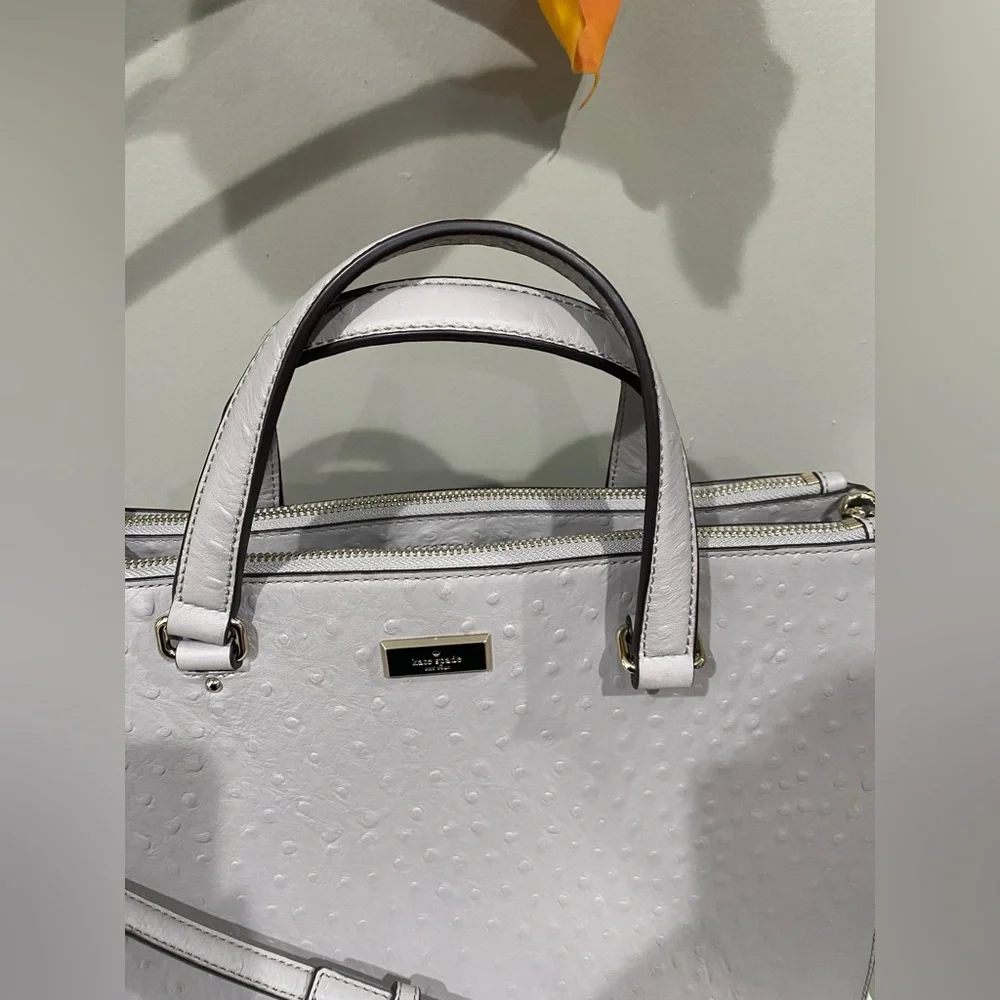 NWOT Kate spade Loden Bristol drive ostrich satchel